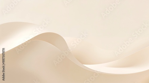 Wallpaper Mural Elegant flowing silk ribbon with soft shadows and curves. The ribbon has a delicate texture and the image evokes a sense of luxury and sophistication Torontodigital.ca