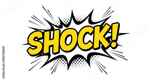 Comic Style Shock Exclamation Burst.