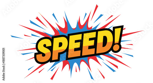 Speed Text Graphic with Motion Effect.