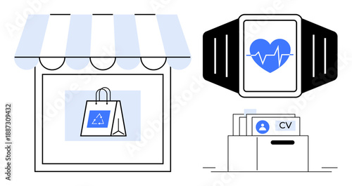 Sustainable shopping. Shopping s eco-friendly products and sustainable development. Shopping integrates digital health and systematic job application features. For e-commerce, personal health