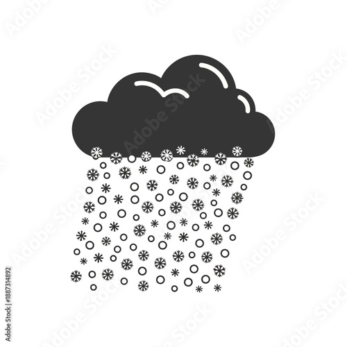 Snowing cloud icon
