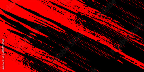 Halftone dots red and blue color pattern gradient grunge texture background. Dot pop art comic sport style vector illustration.eps,10