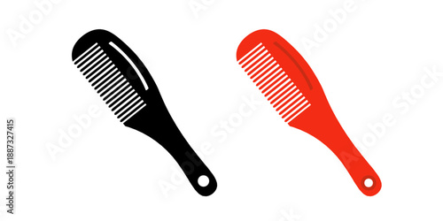 Comb set icon isolated on white background.