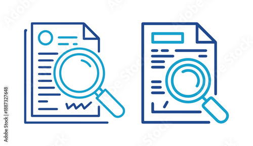 Magnifying glass over documents highlighting important information