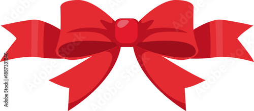 red ribbon bow