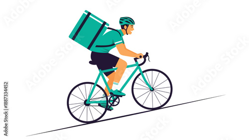 Food Delivery Cyclist: Fast and Eco-Friendly Service