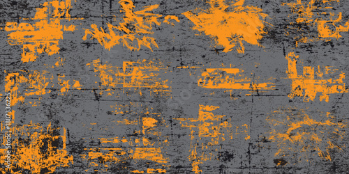 Grunge concrete wall texture with peeling paint effect and rough distressed industrial background