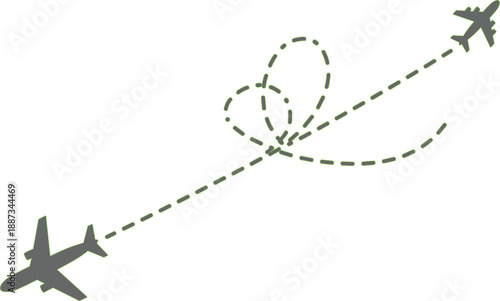 The airplanes are depicted in a gray color, which gives them a sleek and modern appearance. Gray is often associated with neutrality and professionalism, making the planes visually appealing while 