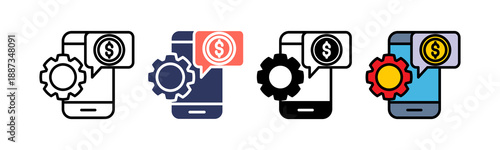 Fintech App Icon Multiple Style