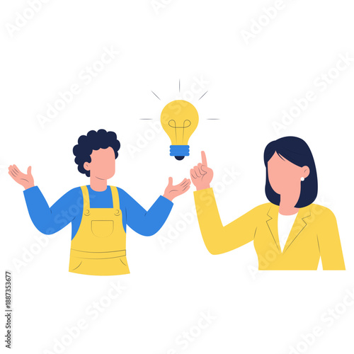 businessman with idea