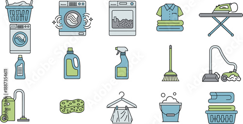 Laundry including washing machine dryer detergent bucket