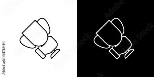 Victory award trophy icon, symbol of achievement and success in sports or business endeavors