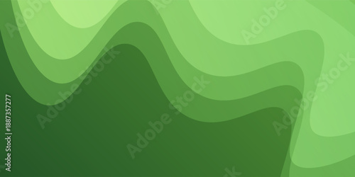 Abstract green gradient background with flowing organic shapes and subtle light concept. Vector a sense of nature and tranquility