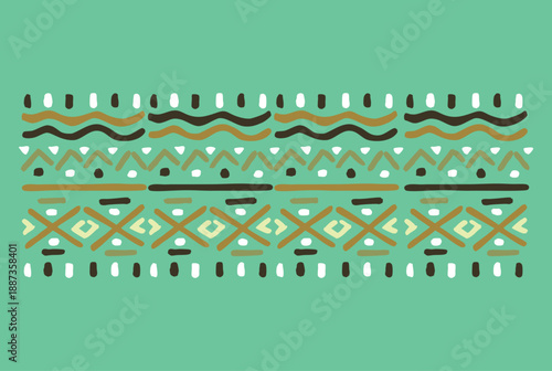 Illustration of a motif in an ethnic style. Art alluding to indigenous culture.