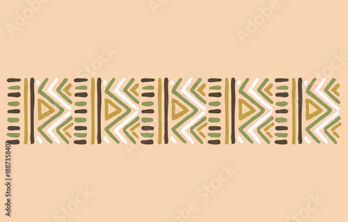 Illustration of a motif in an ethnic style. Art alluding to indigenous culture.