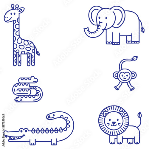 A cute icon set featuring baseball equipment, field layout, player gear, and symbols of the sport and competition 