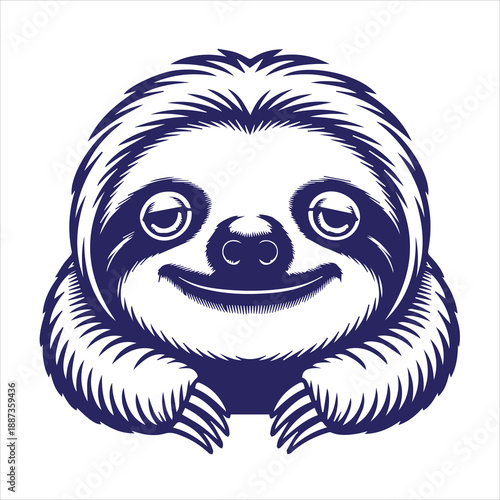 Highland cow with floral crown vector illustration 