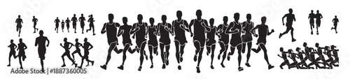  basketball and soccer players silhouettes