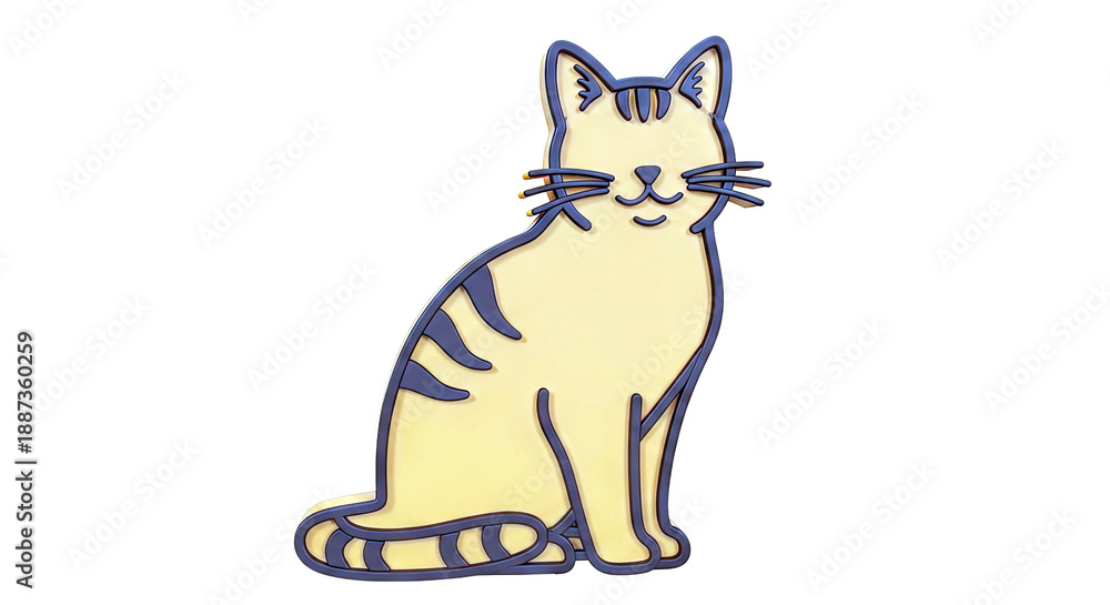 Obraz premium Orange Tabby Cat Magnet