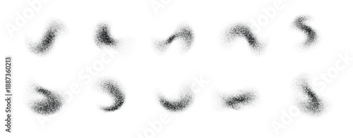  black powder splashes collection grunge grain spray texture