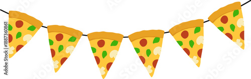Pizza Party Bunting Garland