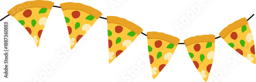 Pizza Slice Party Garland