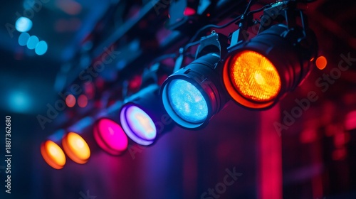 Illuminating the Stage, A Symphony of Lights in Vibrant Hues