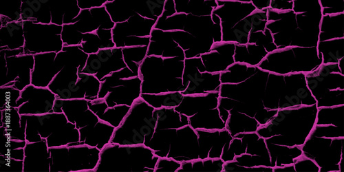 Vector marble pattern with pink cracks Transparent texture. Black and pink distressed grunge concrete wall pattern for graphic design. Peel paint crack. Close-up detail of grunge paint. 