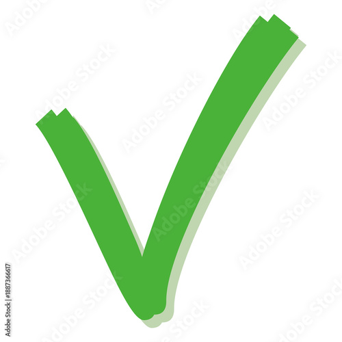 green check mark with data style, agree sign	