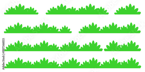 green grass illustration, sustainable grass nature, grass design in flat style	