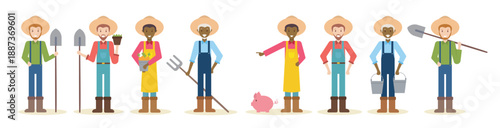 cartoon peasant vector