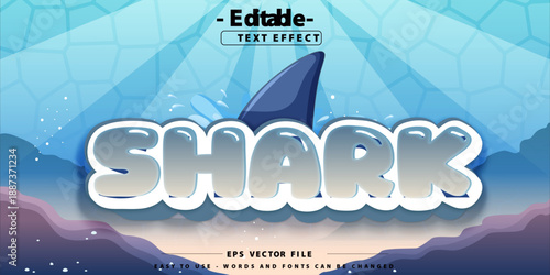 Editable text effect on text shark  effect.