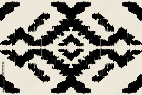 Native American Southwest-inspired Aztec and Navajo design featuring geometric indian ornament motifs.ethnic tribal textile texture with traditional Aztec and  Navajo patterns.