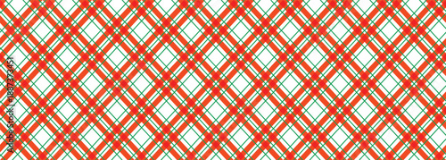 christmas seamless pattern red green and white check