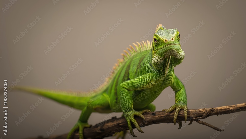 Fototapeta premium Lizard with green coloration