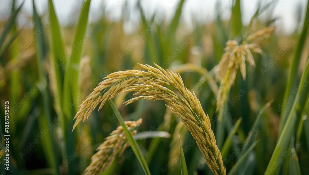 Fototapeta premium Lovely rice variety Oriza sativa