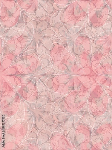 Vintage watercolor floral pattern background