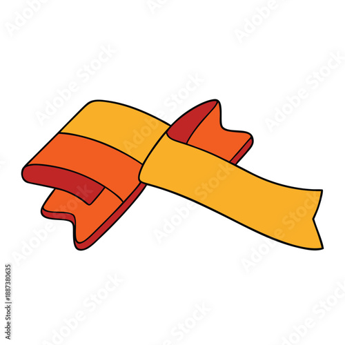 A smooth, glossy satin puzzle ribbon, elegantly twisted and colorful, perfect for gifts, crafts, or decorative accents that add charm and playful style.
