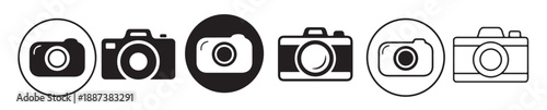 camera icon isolated transparent photo camera sign