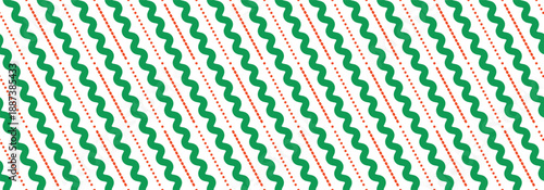 christmas seamless pattern red and green diagonal wave