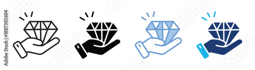 Asset icon set multiple style collection