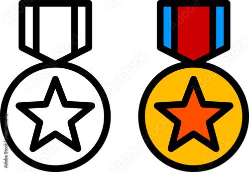 優勝メダルのアイコン。（Winner medal icon.）
