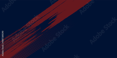 Abstract Rough Red Grunge Texture Design Background Dots halftone blue color pattern gradient grunge texture background. Dots pop art comics sport style vector illustration vector dots halftone