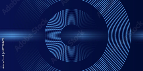 abstract dark background with glowing lines circles