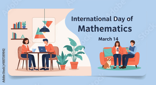 People celebrate International Day of Mathematics with laptops and relaxation