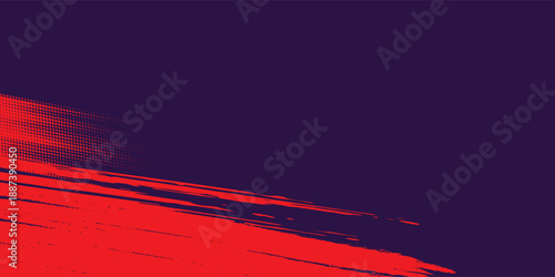 Halftone dots red and blue color pattern gradient grunge texture background. Dot pop art comic sport style vector illustration. grunge vector dots . eps 10