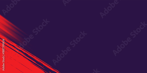 Halftone dots red and blue color pattern gradient grunge texture background. Dot pop art comic sport style vector illustration. grunge vector dots . eps 10