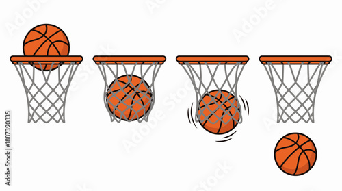 Basketball Shot Success Sequence Goal Vector