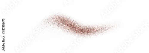 offee cocoa or chocolate powder particles brown dust or