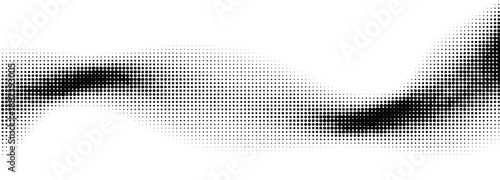 comic halftone wave background dotted curved flow